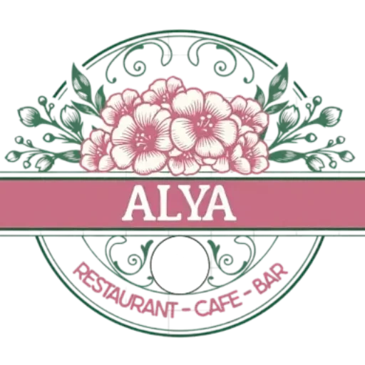 Alya Café, Restaurant & Bar logo.